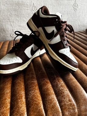 Nike Women’s Sneakers in Brown and White